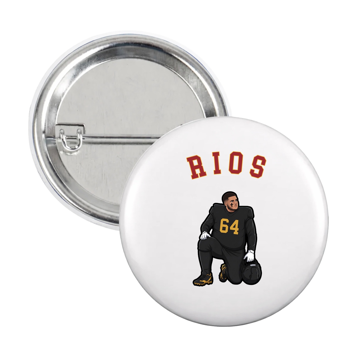 Game Day Button — Shirsey Arch in White