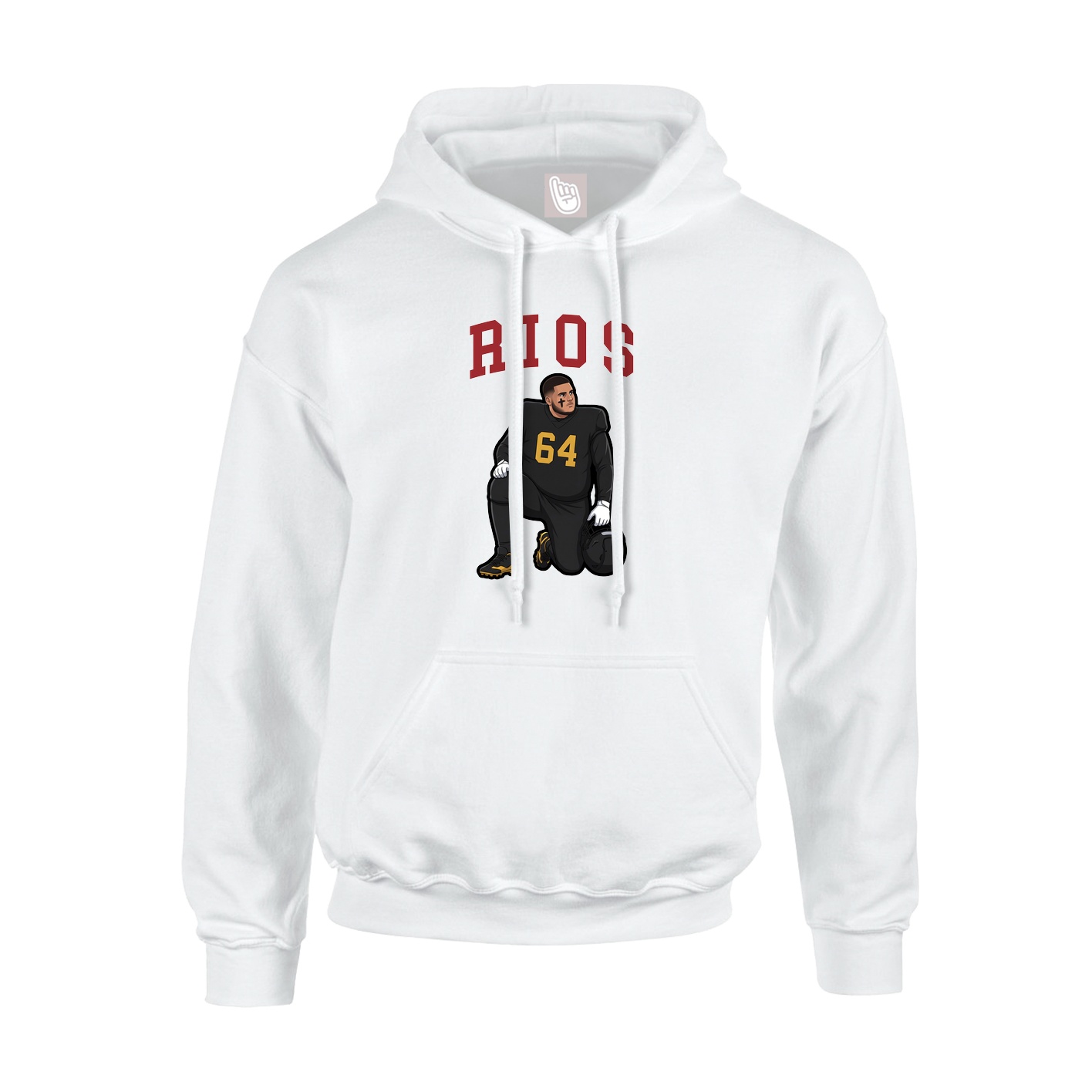 Hoodie — Shirsey in White