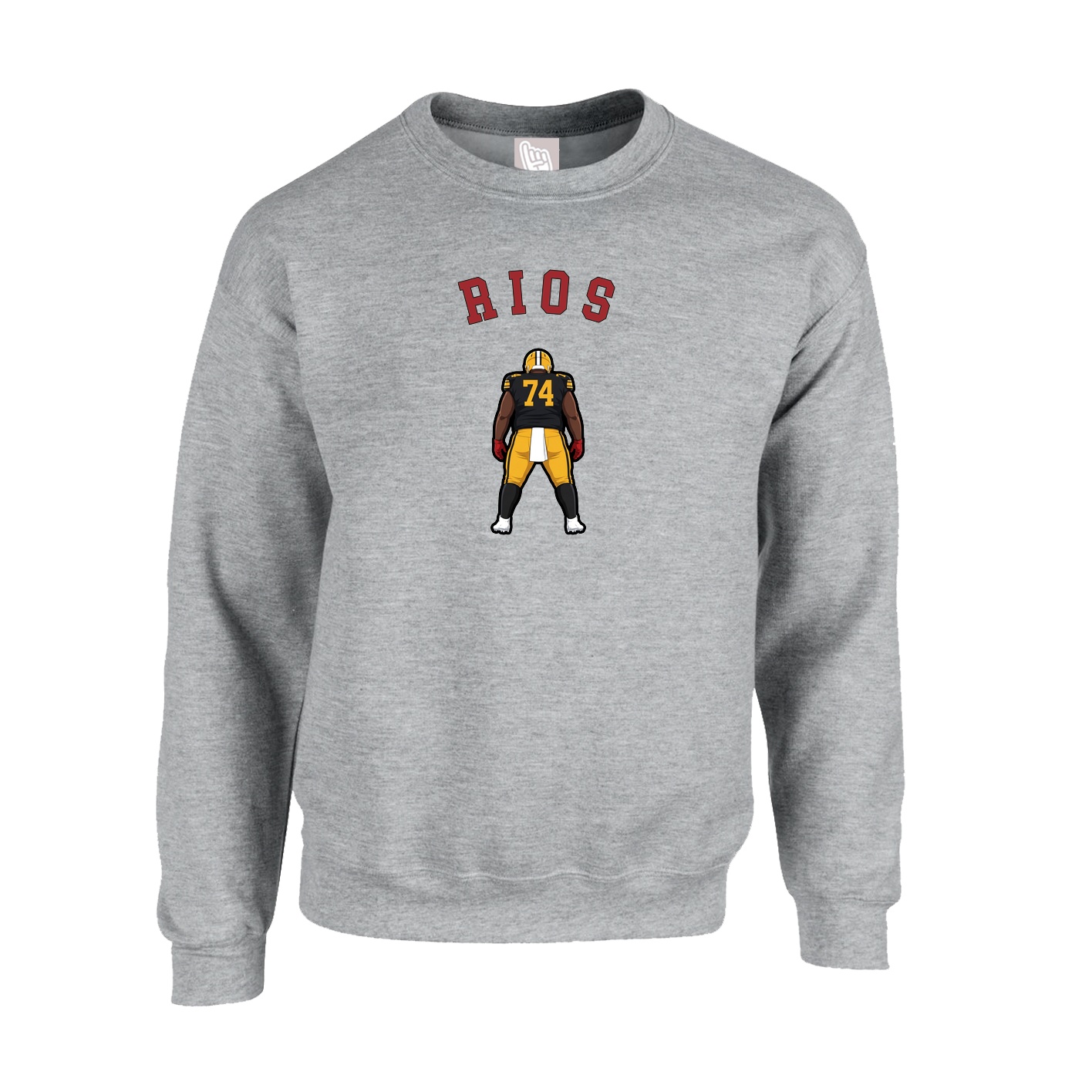 Fleece Crew — Shirsey Arch in Grey