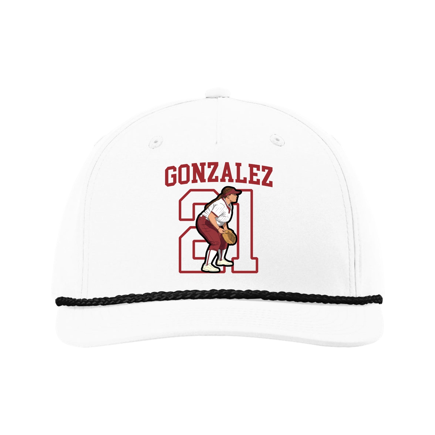 Five-Panel Classic Rope Cap — Shirsey in White