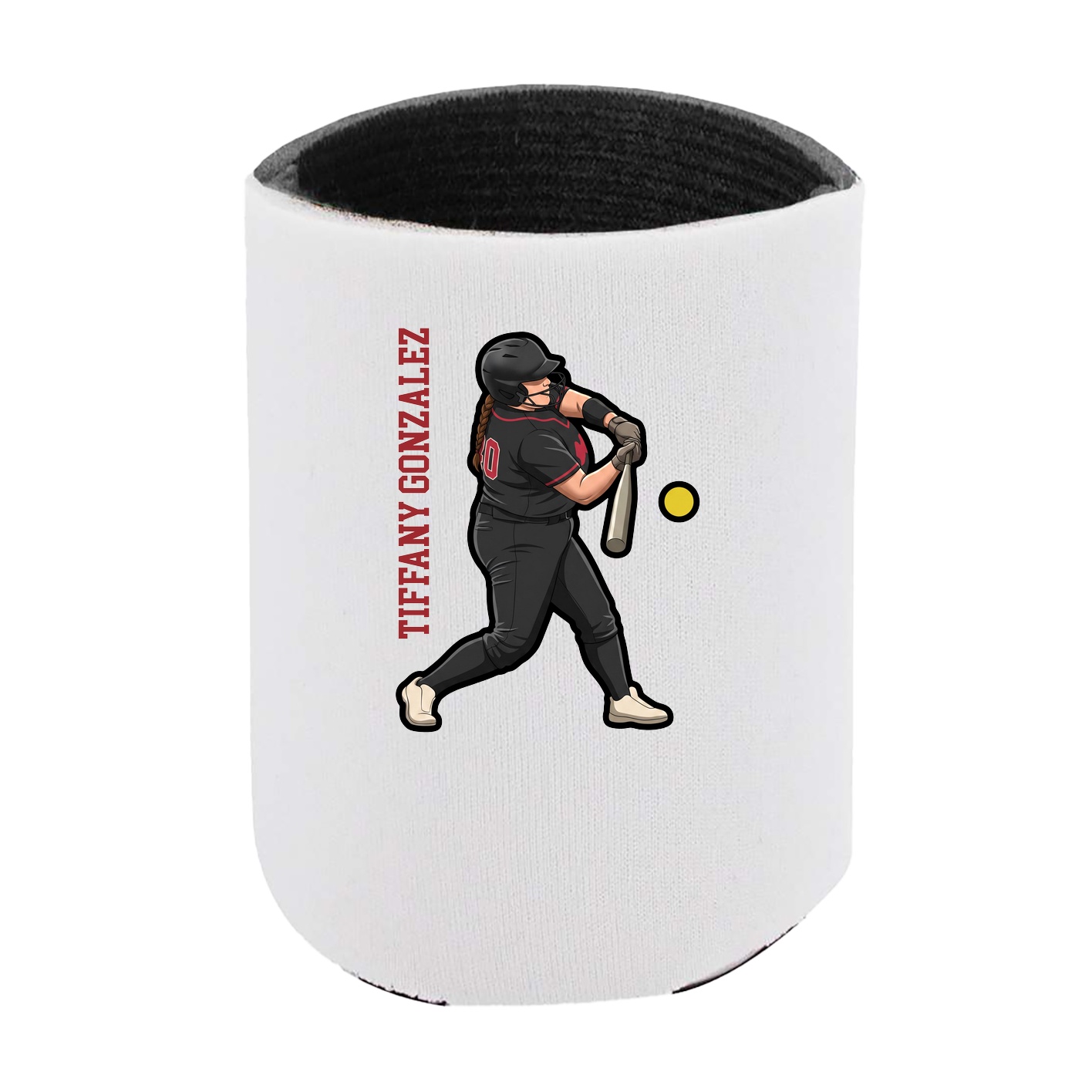 Can Holder — Name Vertical in White