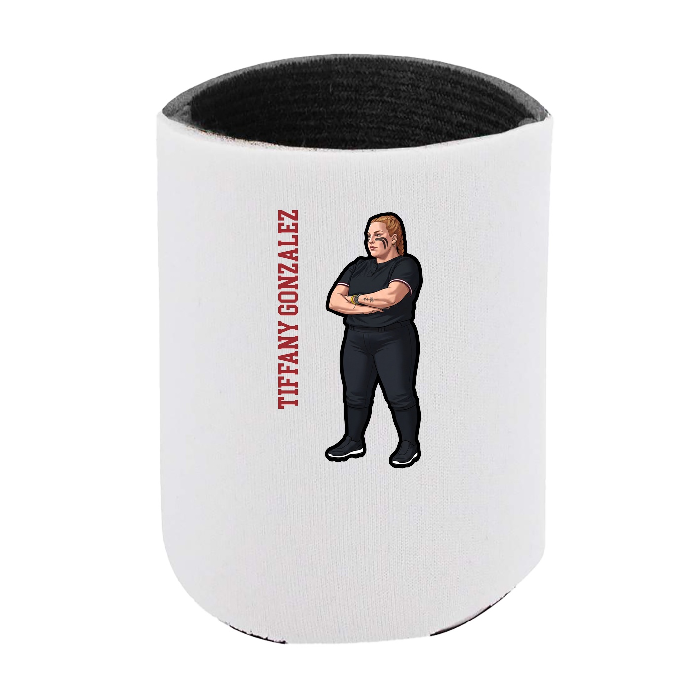 Can Holder — Name Vertical in White