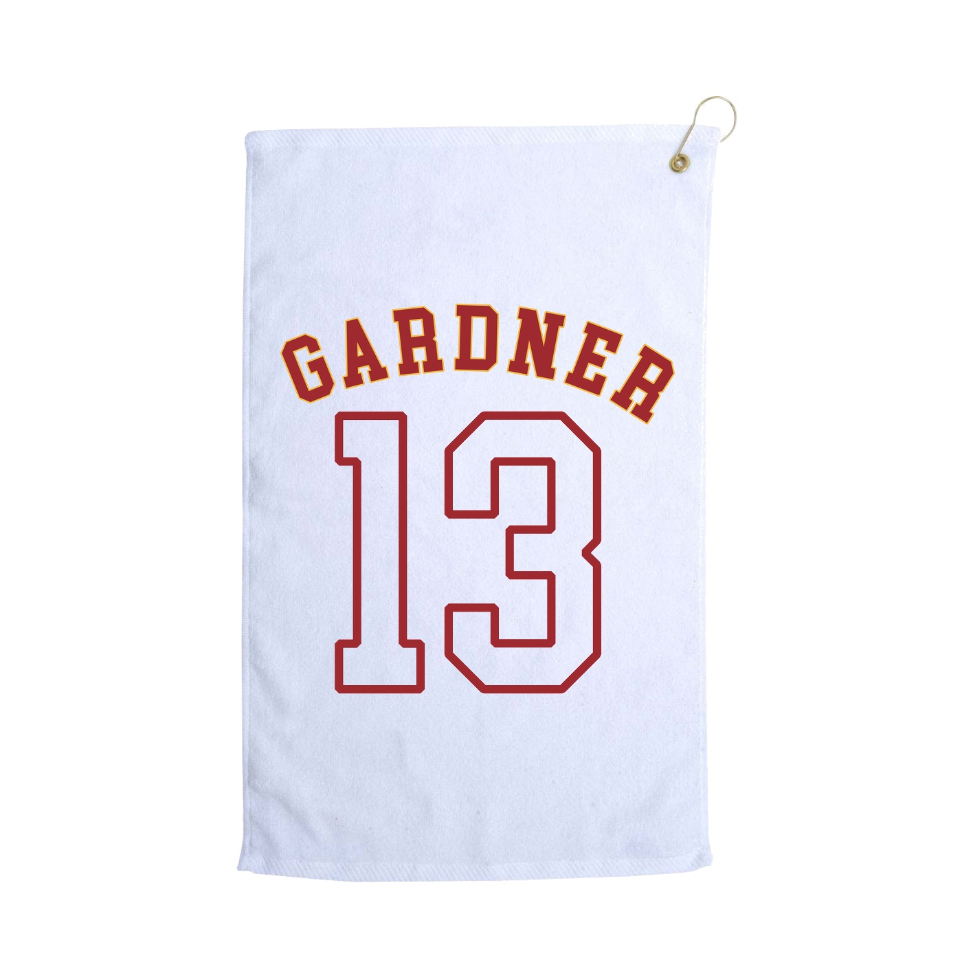 Golf Towel — Shirsey Arch in White