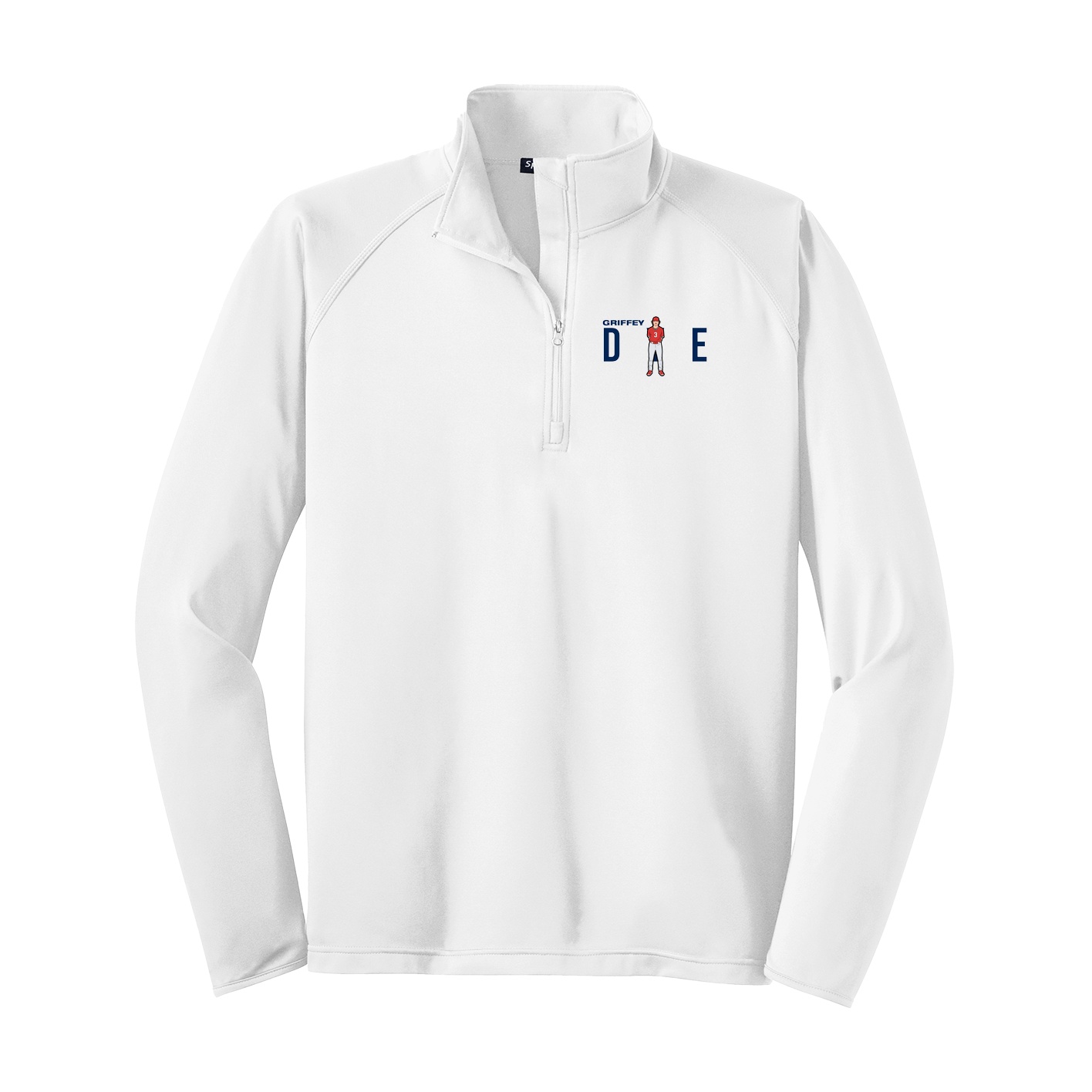 Q-Zip Pullover — Player Name in White