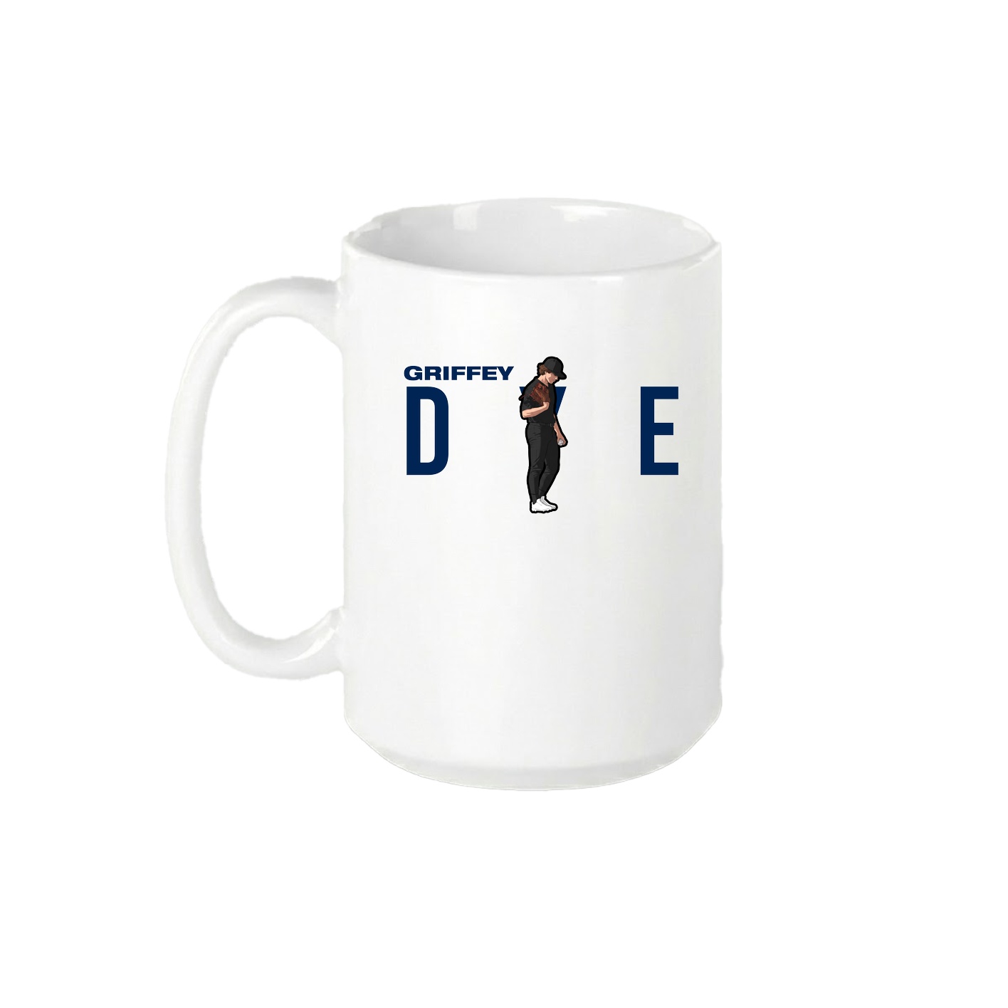 15oz Coffee Mug — Player Name in White