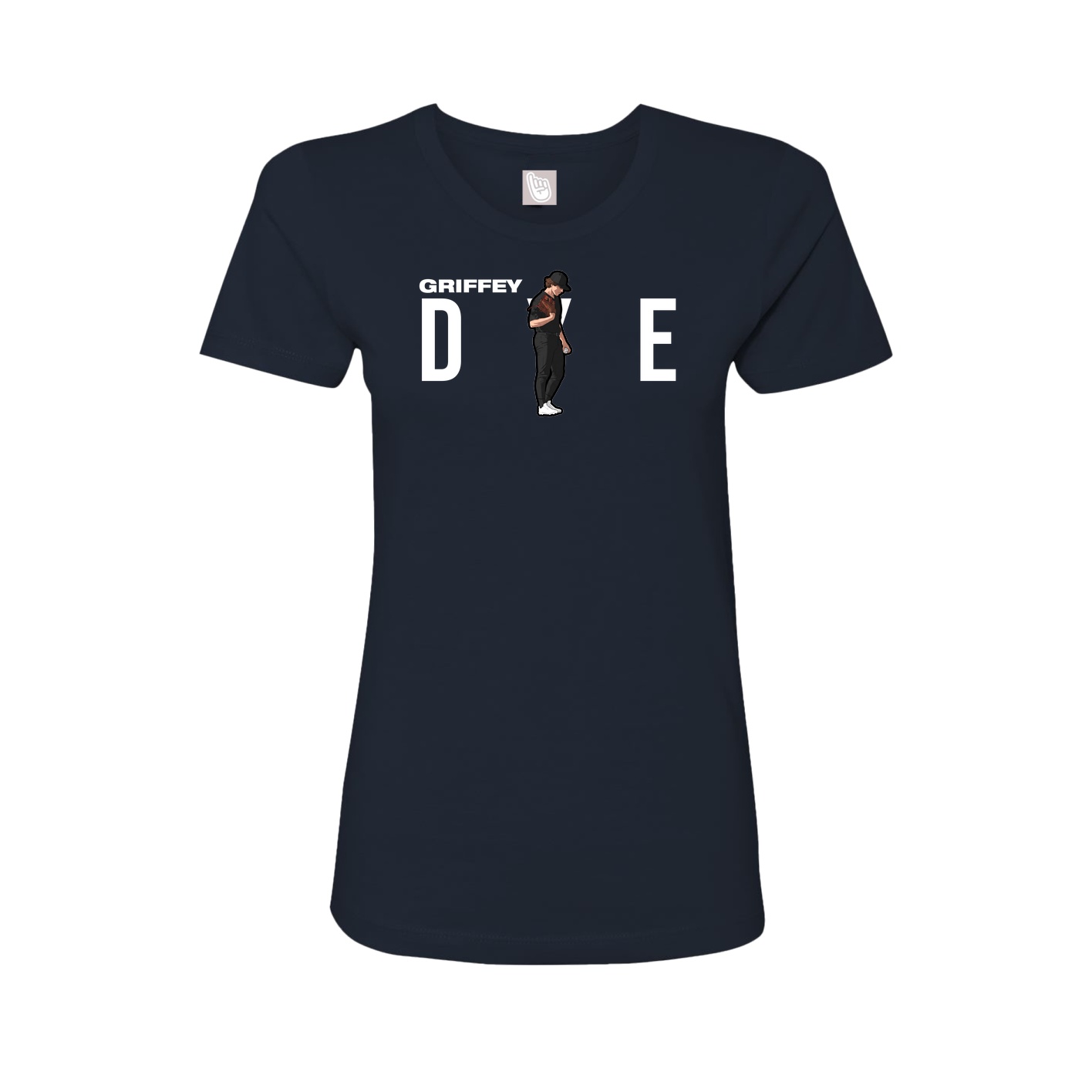 Womens Tee — Player Name in Navy