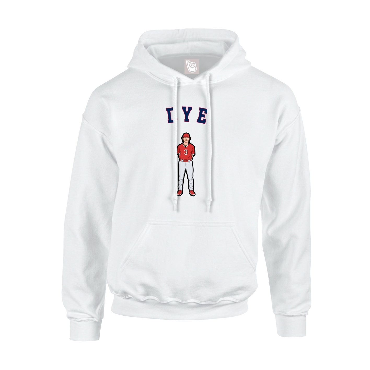 Youth Hoodie — Shirsey Arch in White
