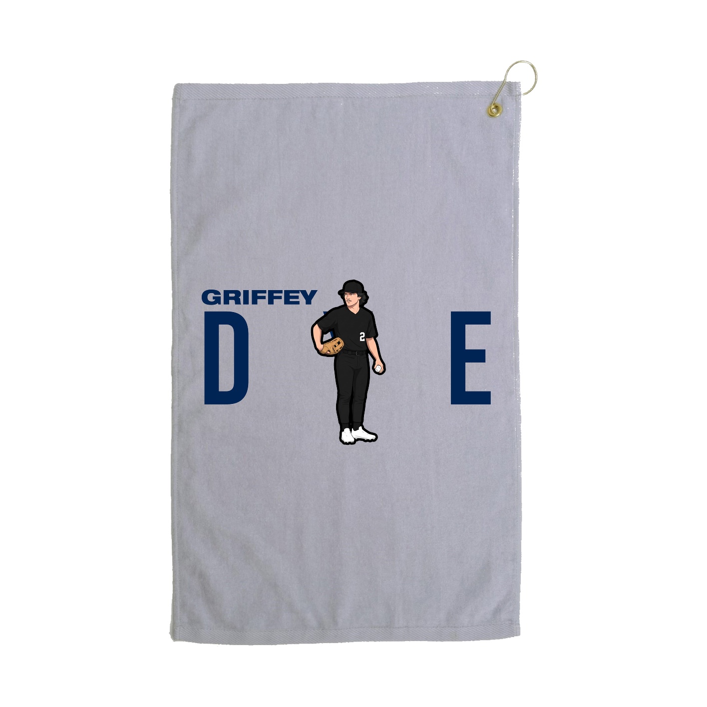 Golf Towel — Player Name in Grey
