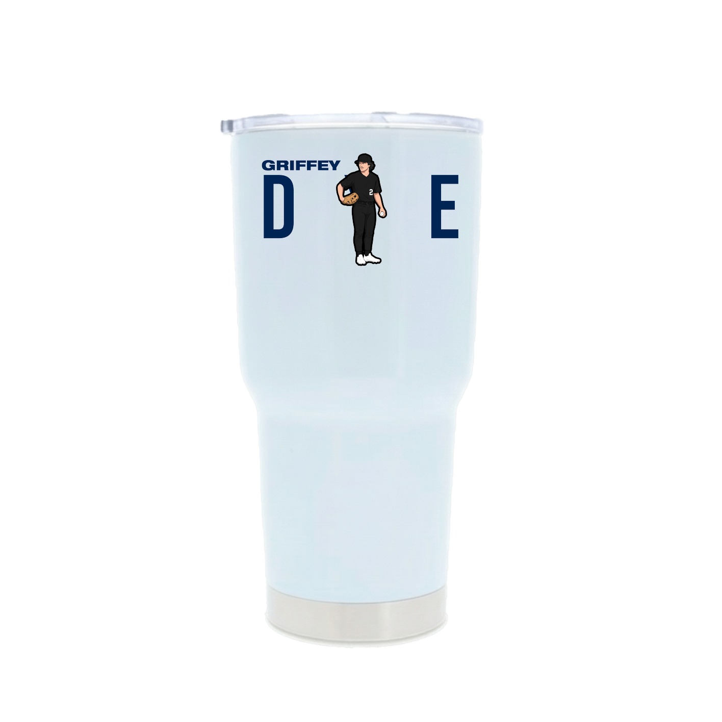 30oz Stainless Steel Tumbler — Player Name in White