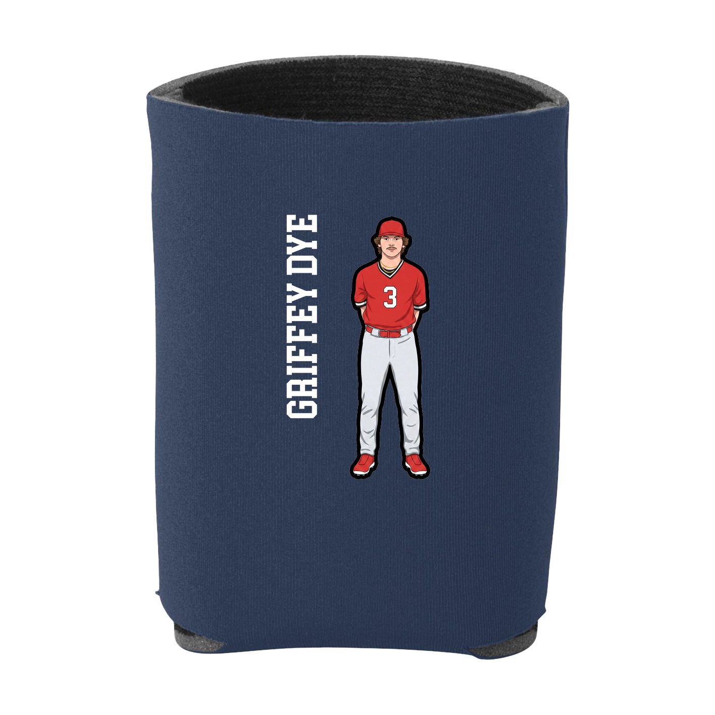 Can Holder — Name Vertical in Navy