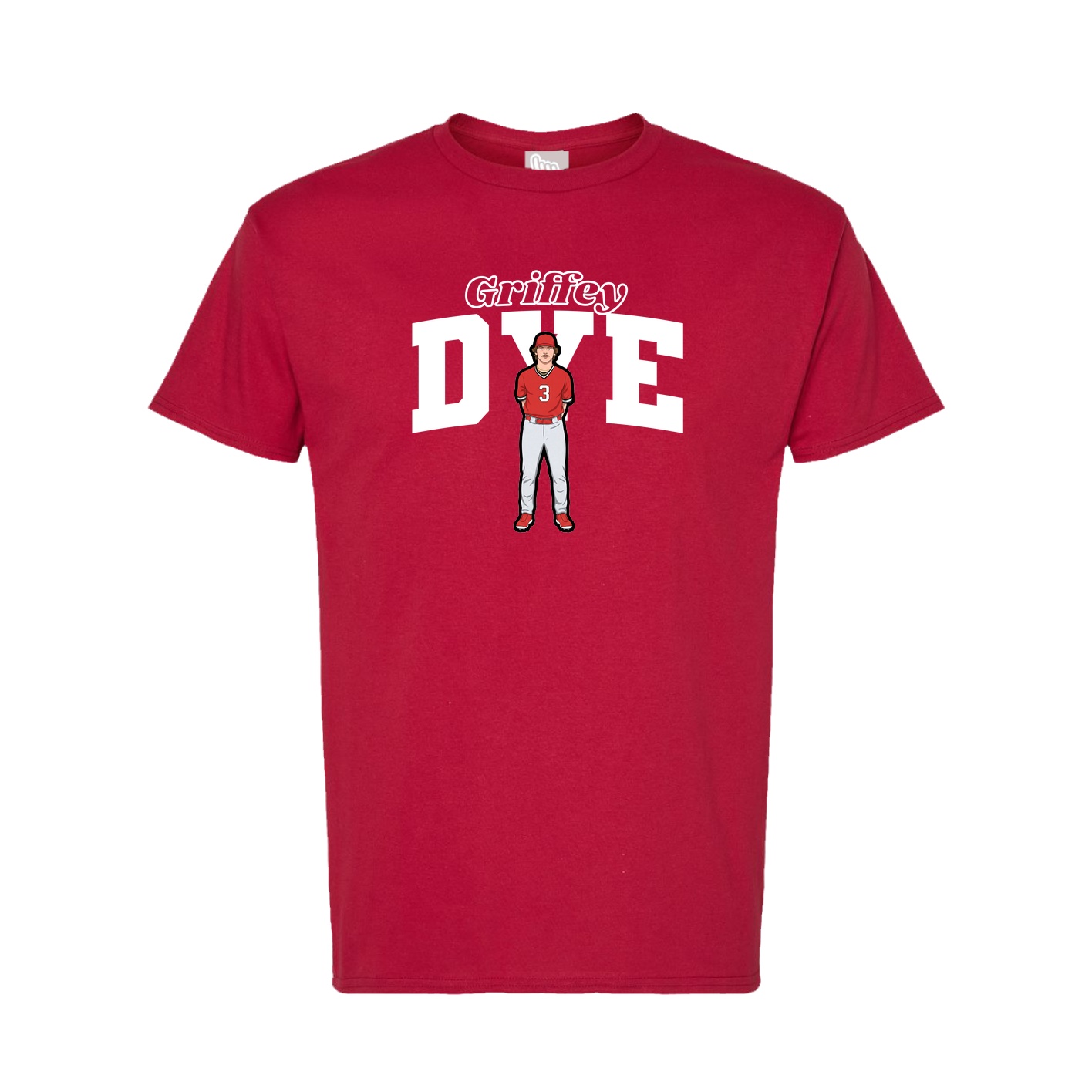 Tee — Name Arch in Crimson