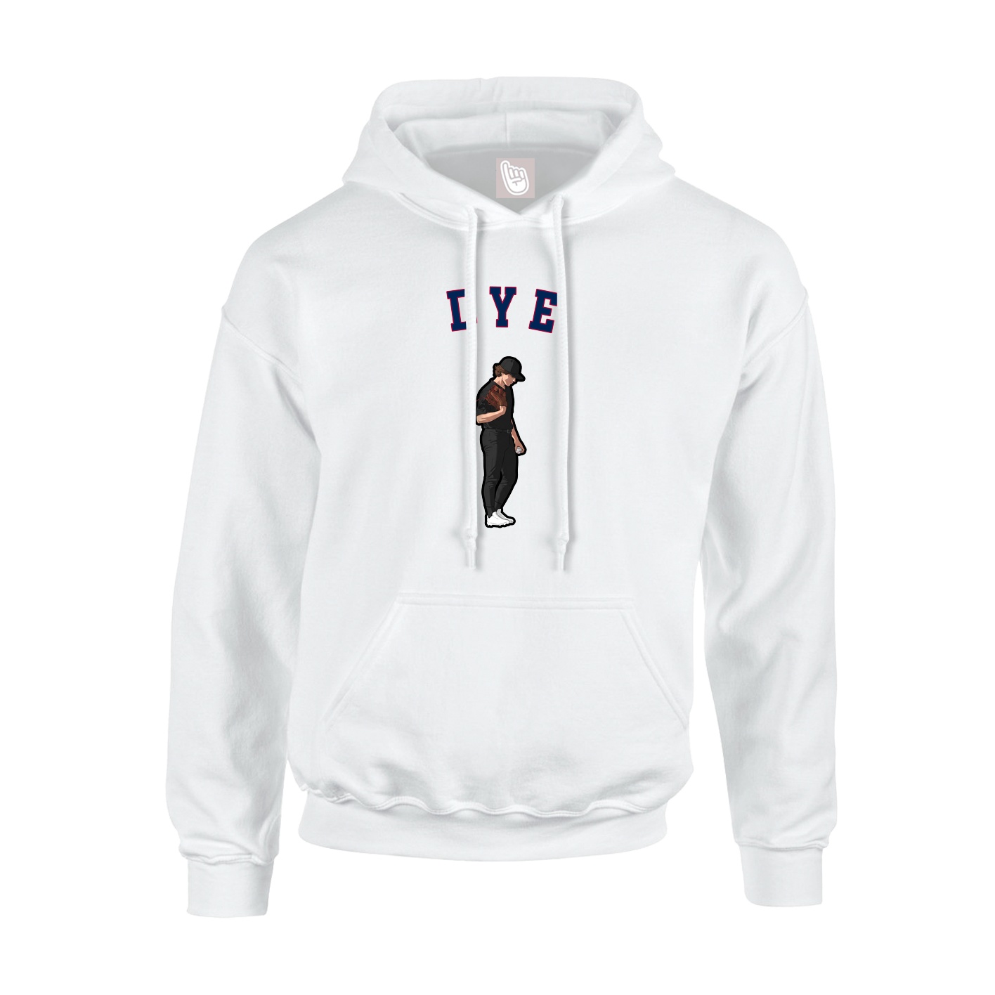 Youth Hoodie — Shirsey Arch in White