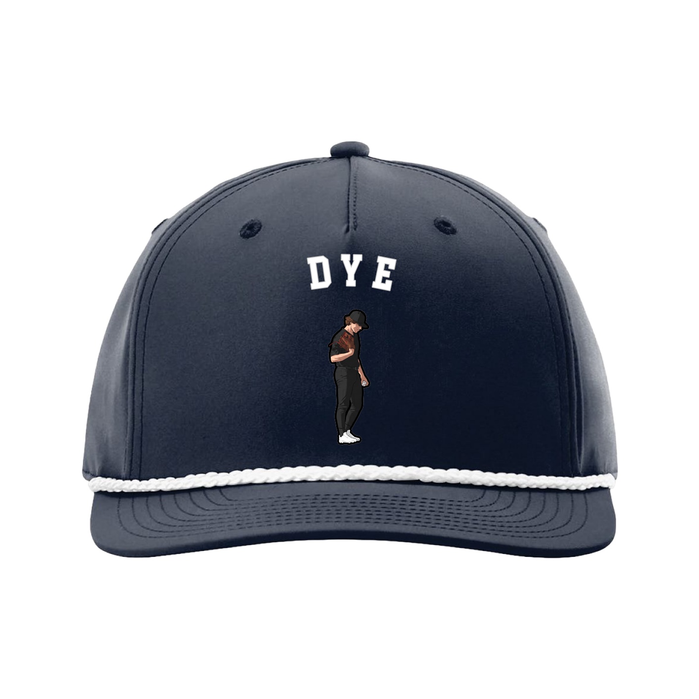 Five-Panel Classic Rope Cap — Shirsey Arch in Navy