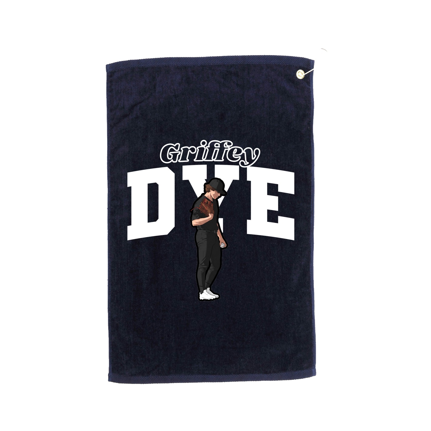 Golf Towel — Name Arch in Navy
