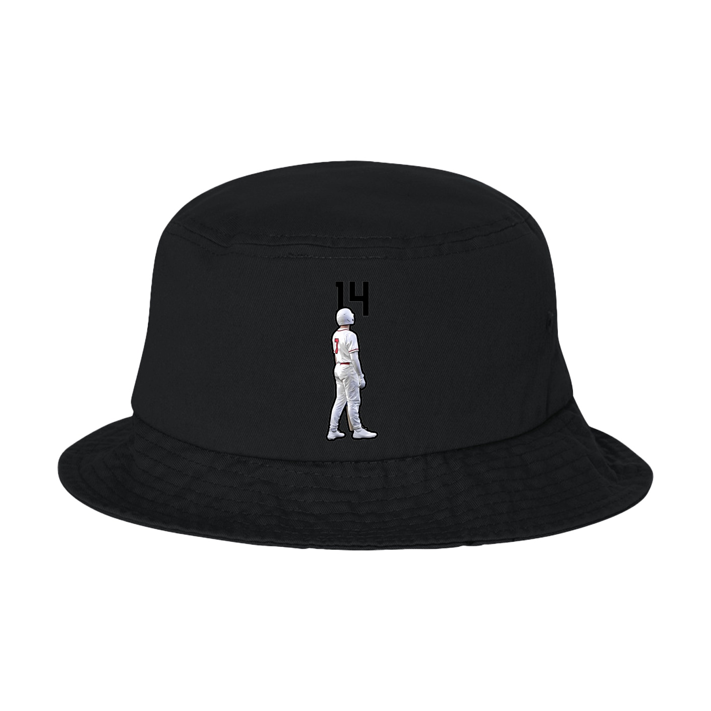 Bucket Cap — Number Top in Black
