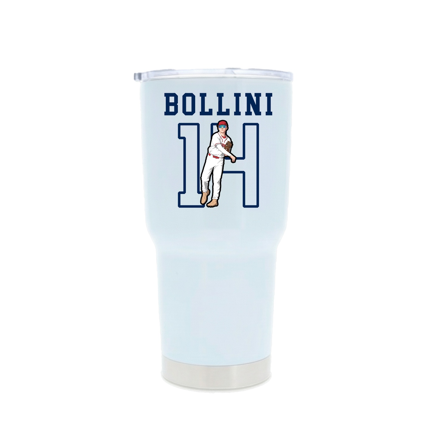 30oz Stainless Steel Tumbler — Shirsey in White