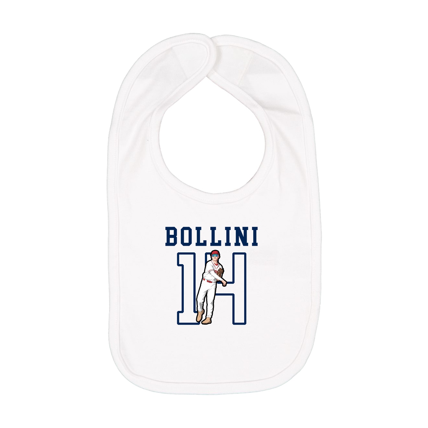 Infant Bib — Shirsey in White