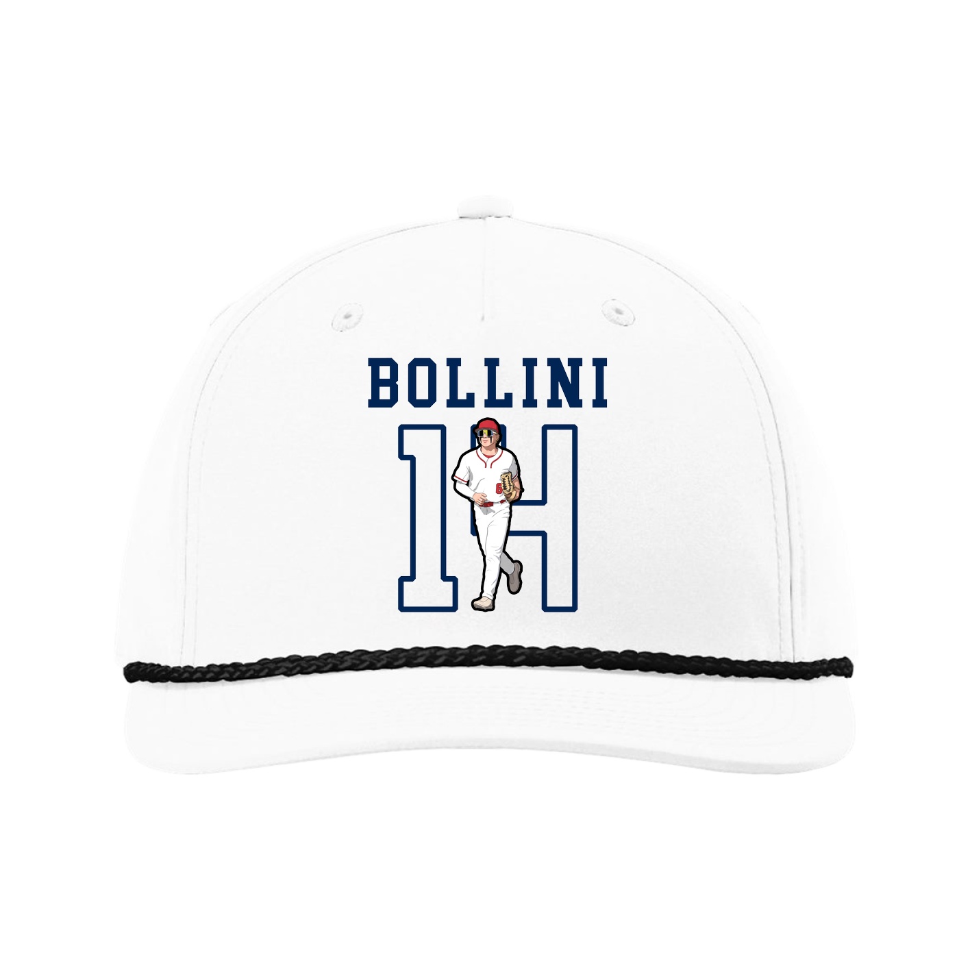 Five-Panel Classic Rope Cap — Shirsey in White