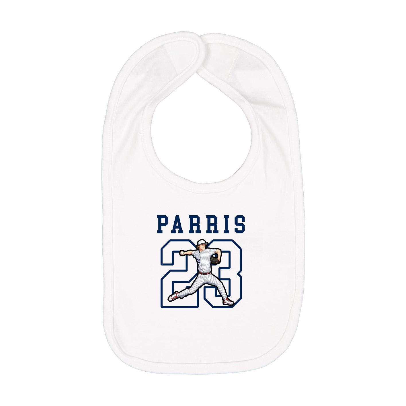 Infant Bib — Shirsey in White