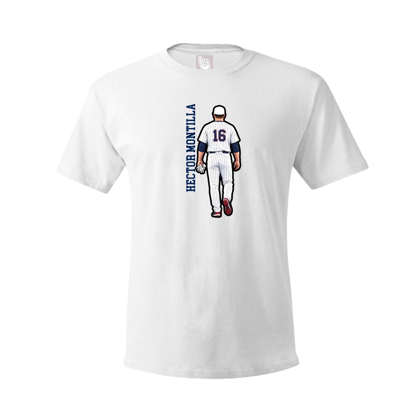 Youth Tee — Name Vertical in White