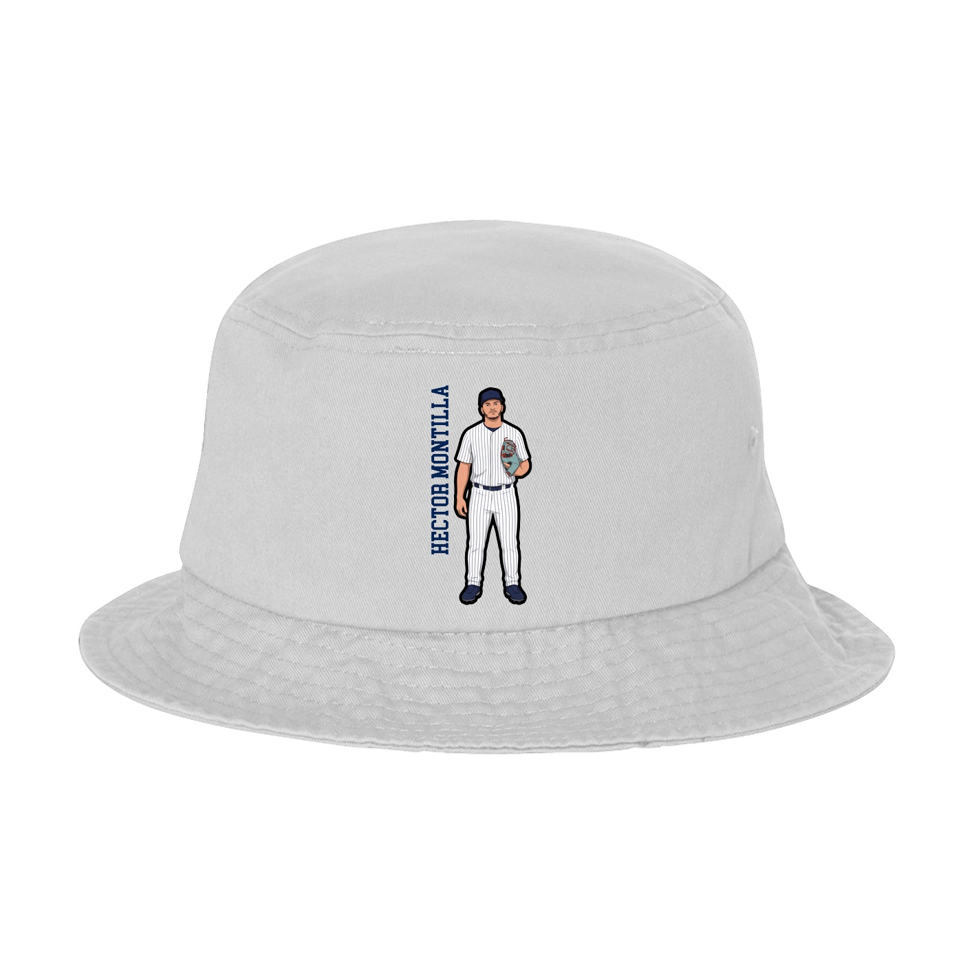 Bucket Cap — Name Vertical in White