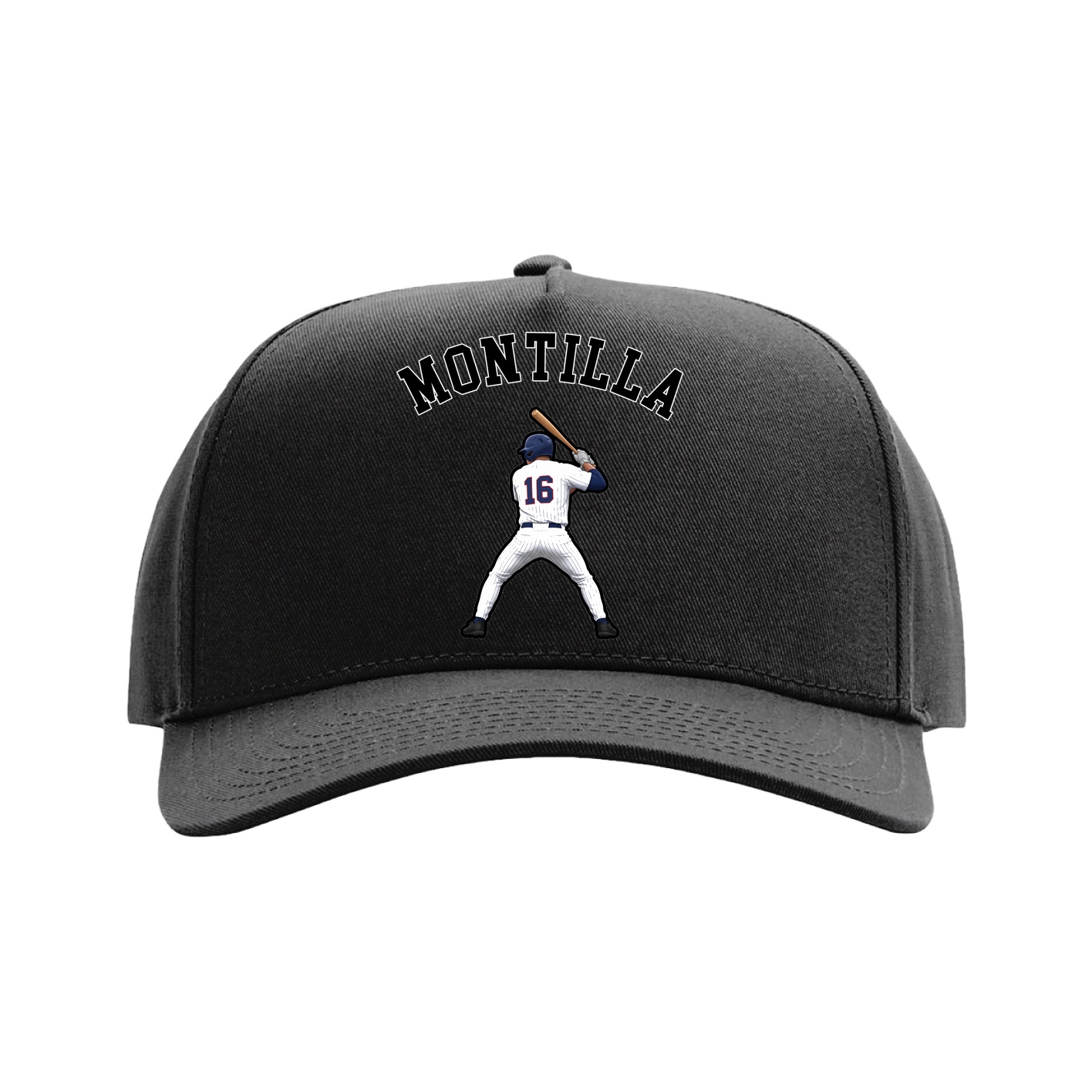 Full Fabric Five-Panel Champ Cap — Shirsey Arch in Black