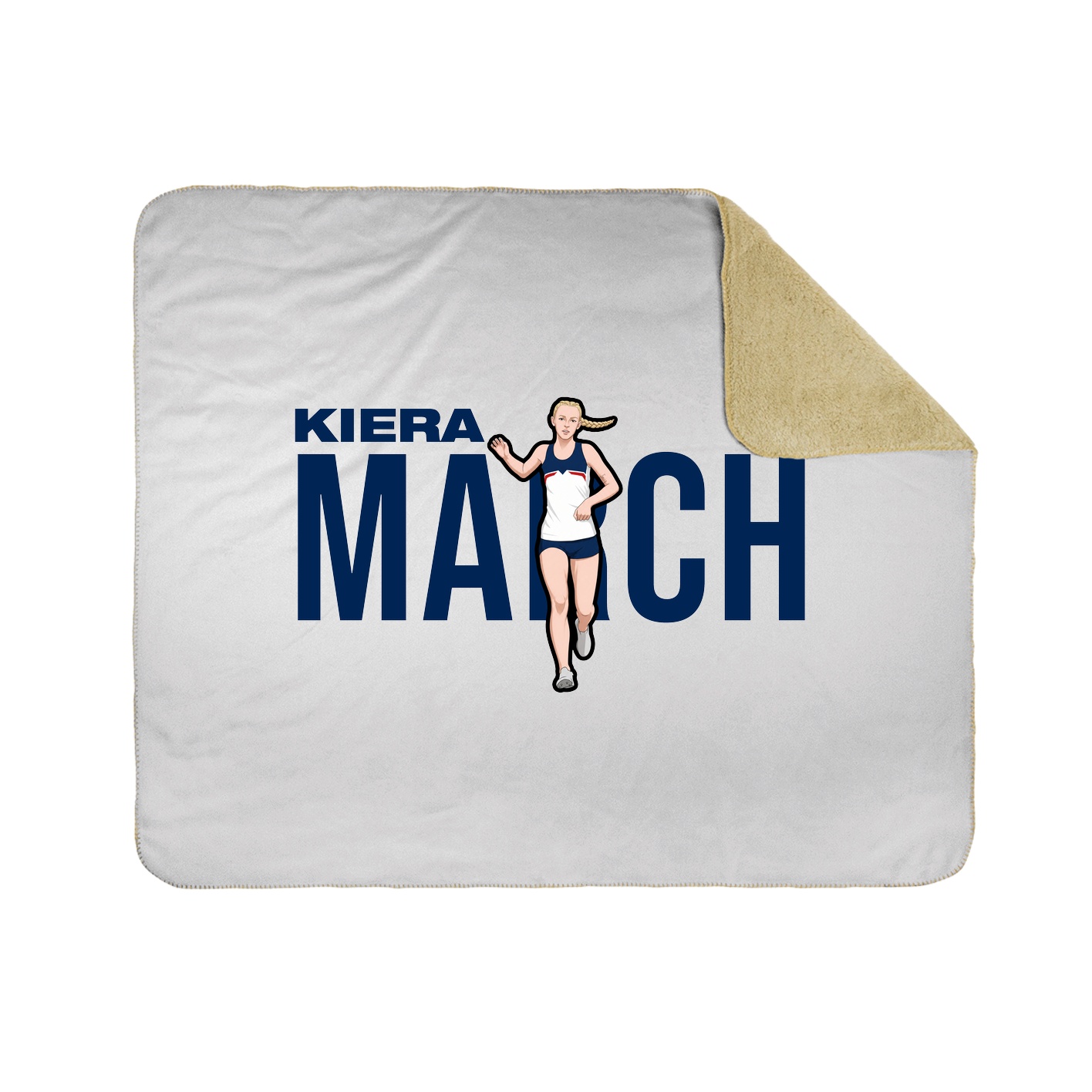 Throw Blanket — Player Name in White
