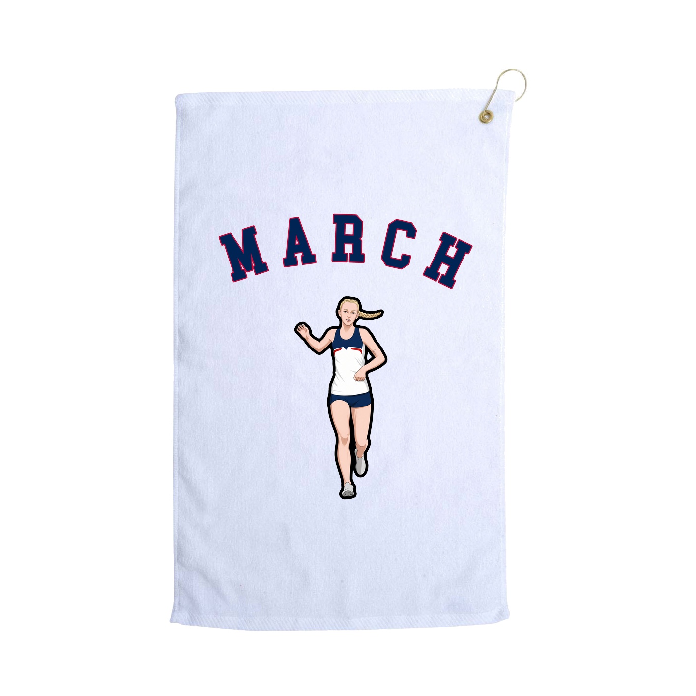 Golf Towel — Shirsey Arch in White