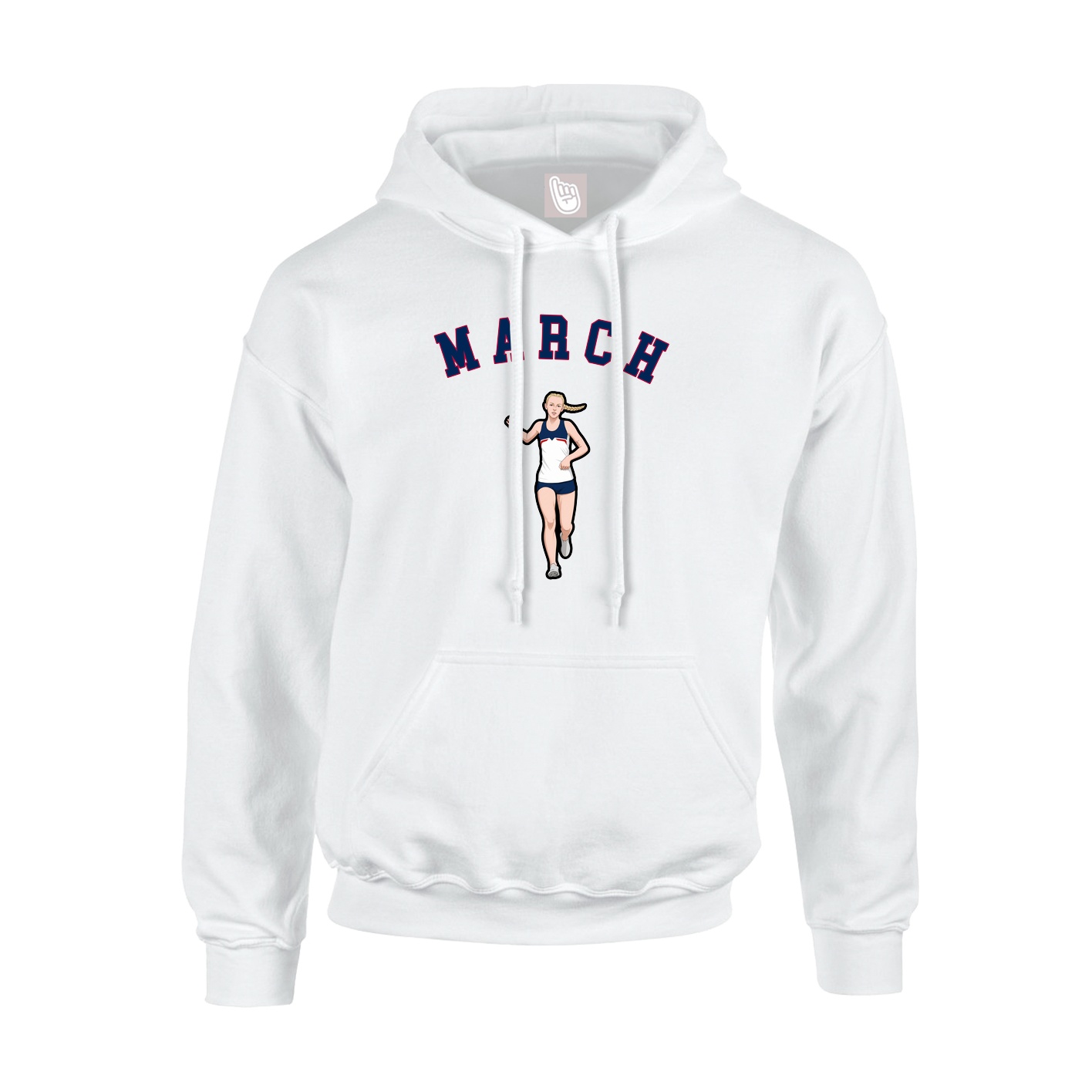 Hoodie — Shirsey Arch in White