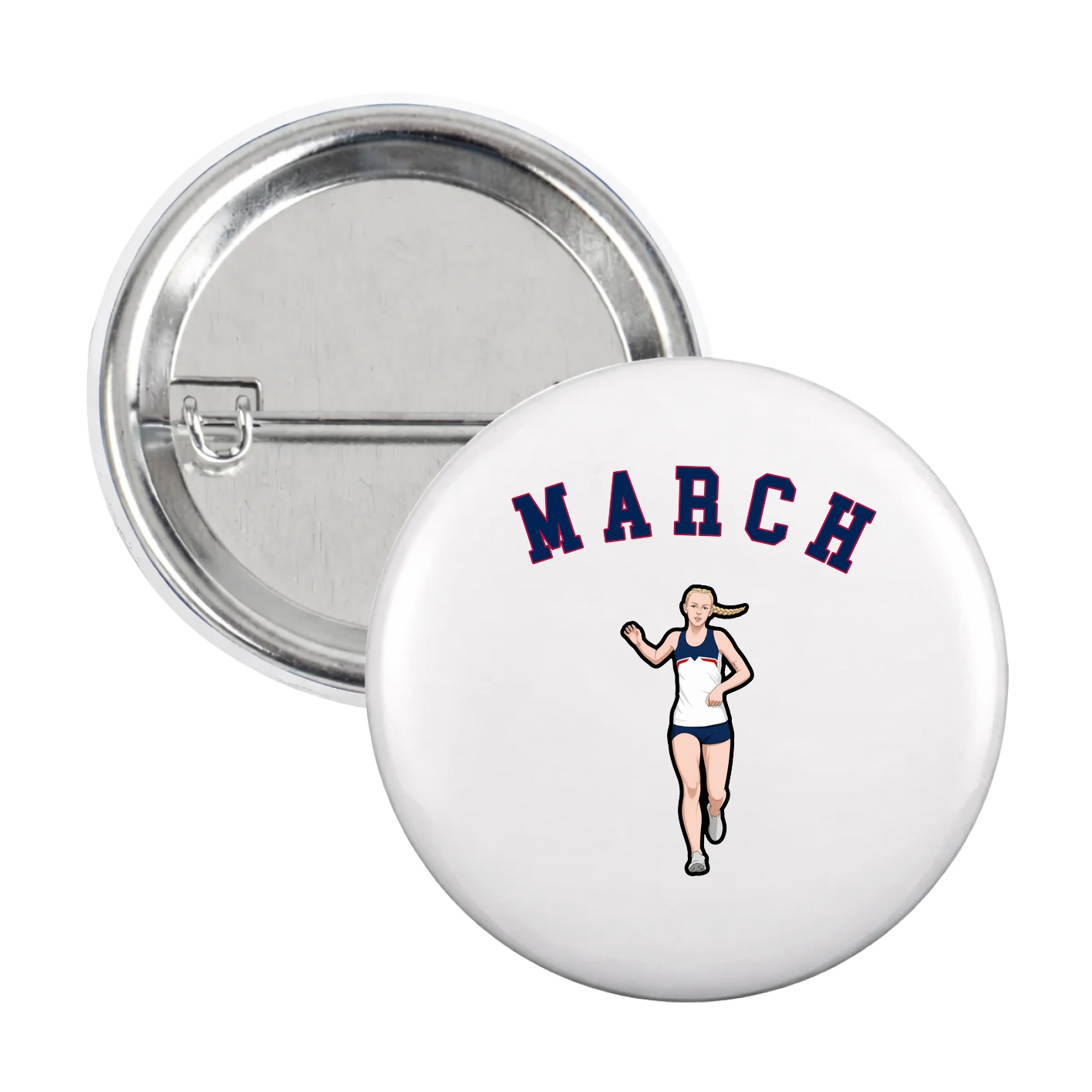 Game Day Button — Shirsey Arch in White