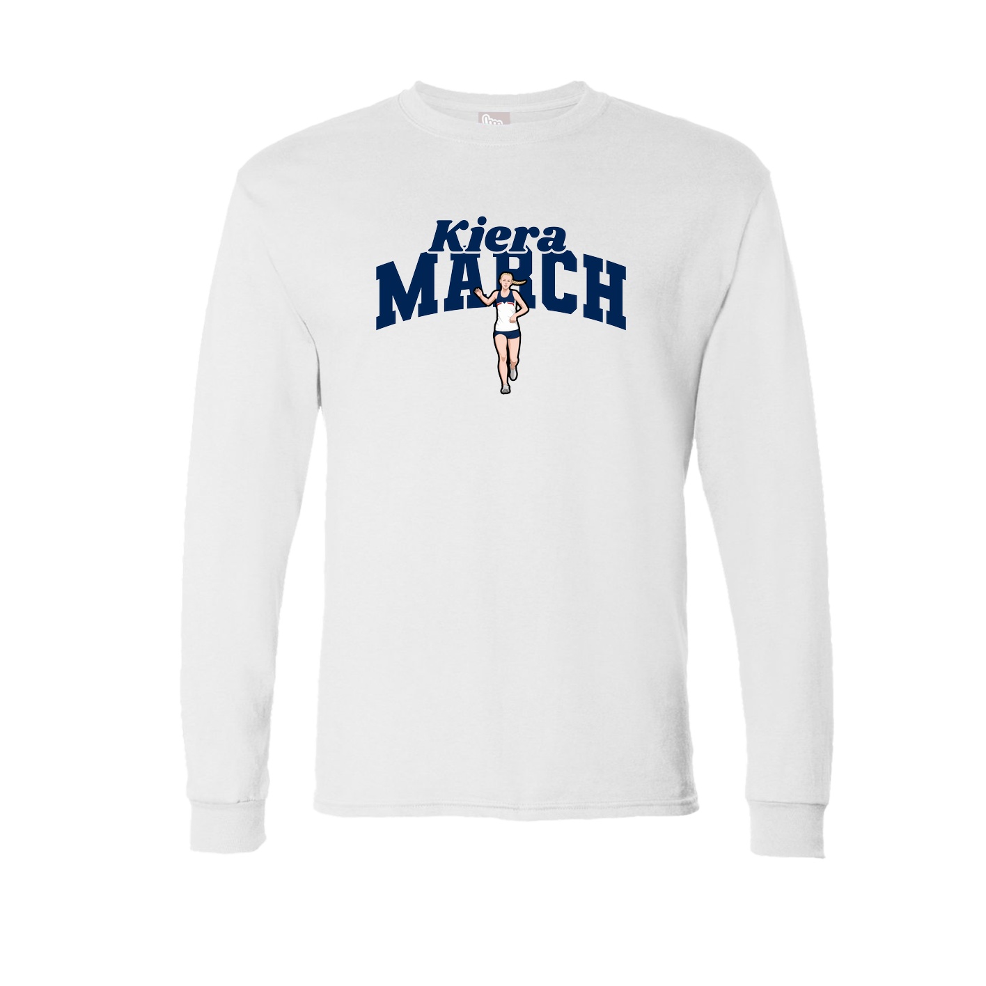 Long Sleeve Tee — Signature Arch in White