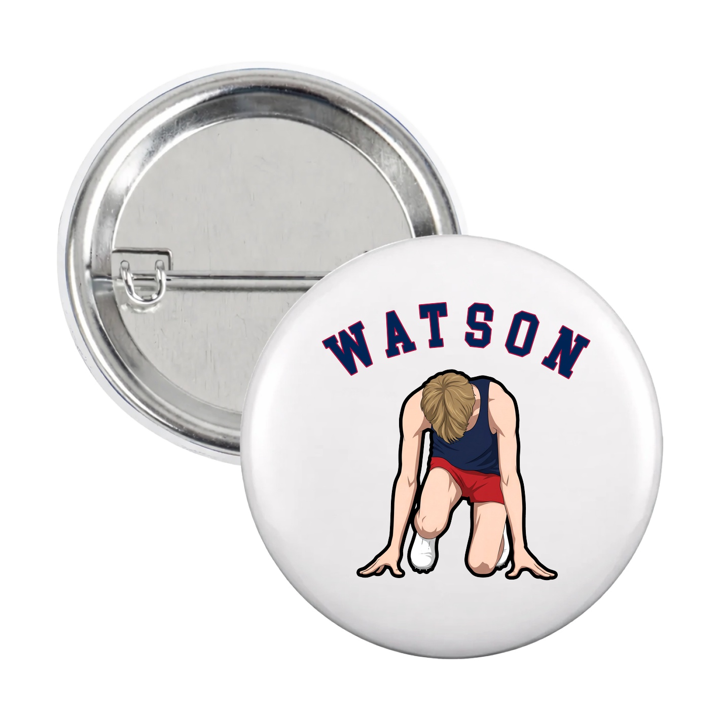 Game Day Button — Shirsey Arch in White