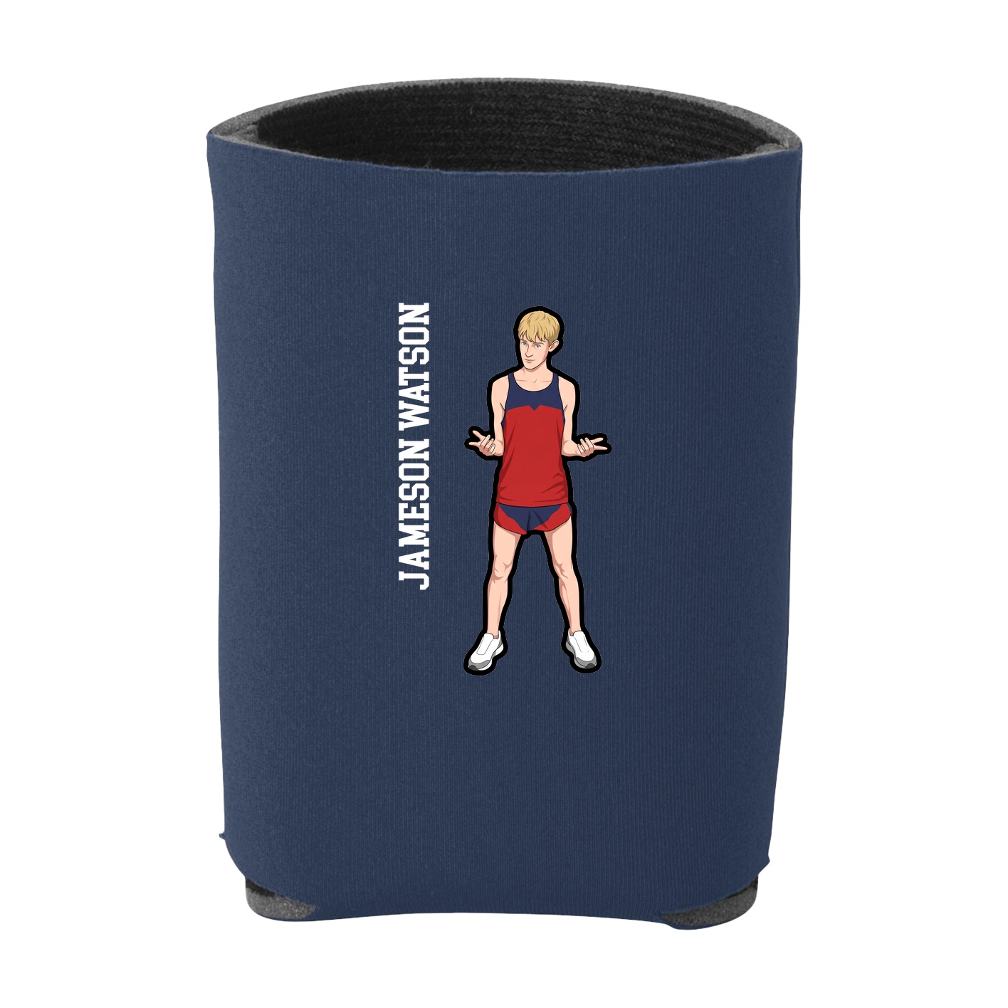 Can Holder — Name Vertical in Navy