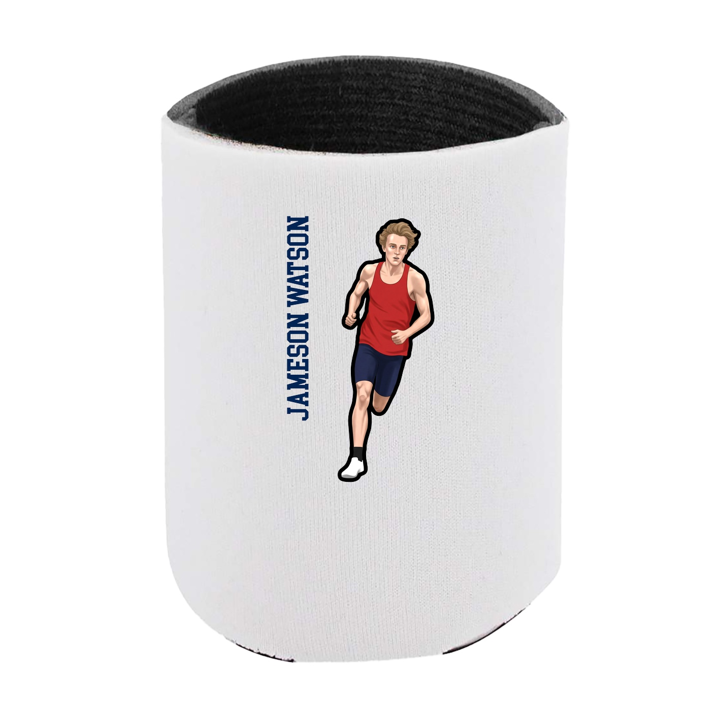 Can Holder — Name Vertical in White