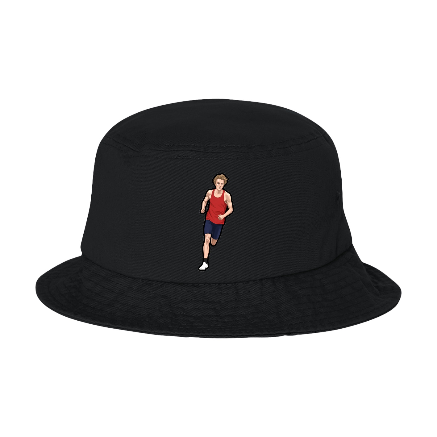 Bucket Cap — Name Vertical in Black