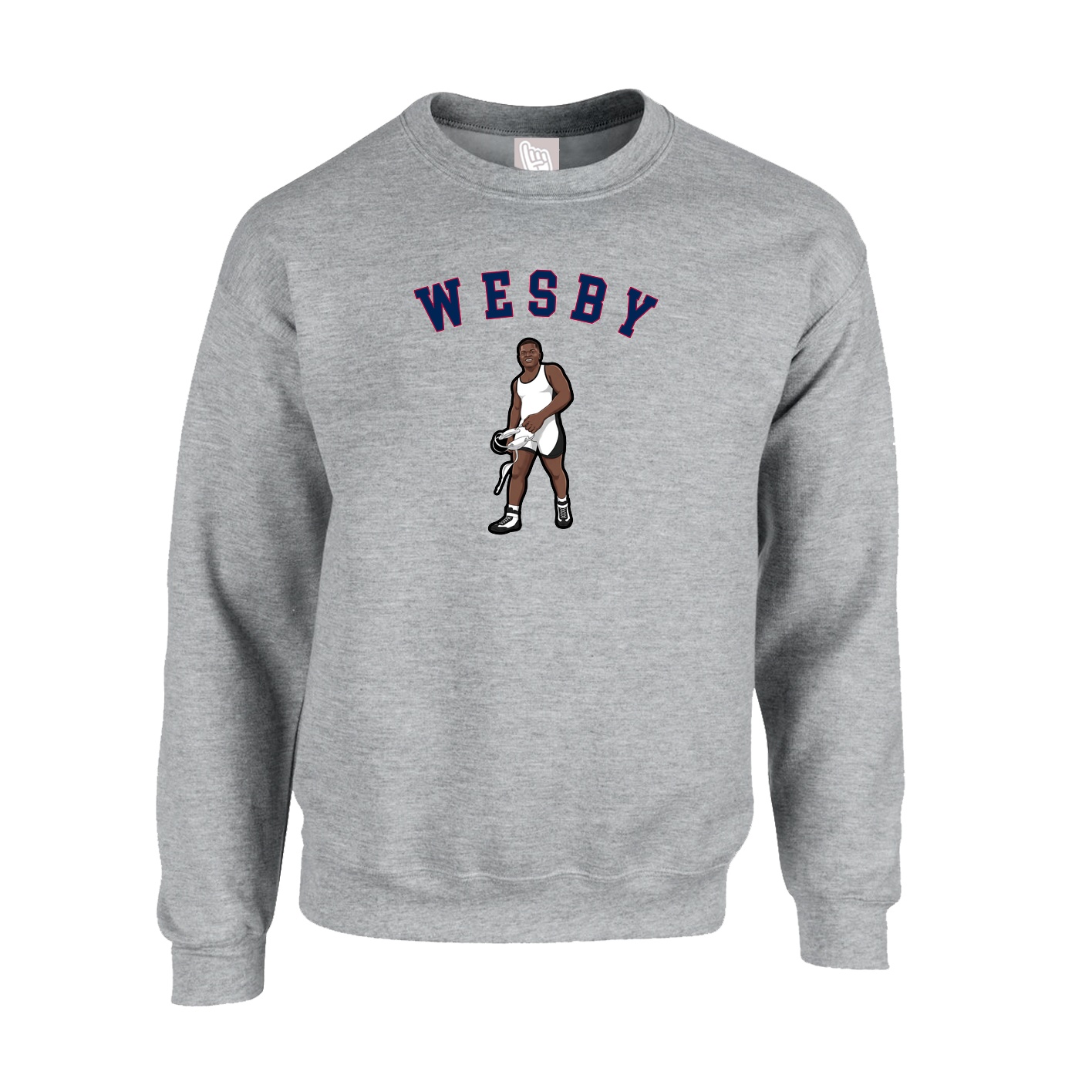 Fleece Crew — Shirsey Arch in Grey