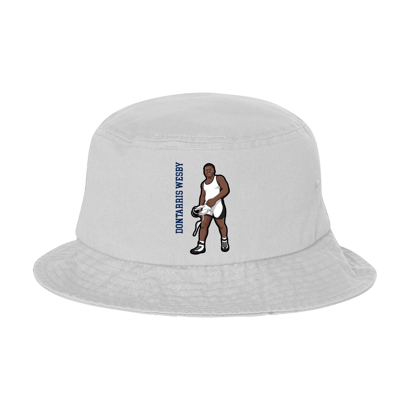Bucket Cap — Name Vertical in White
