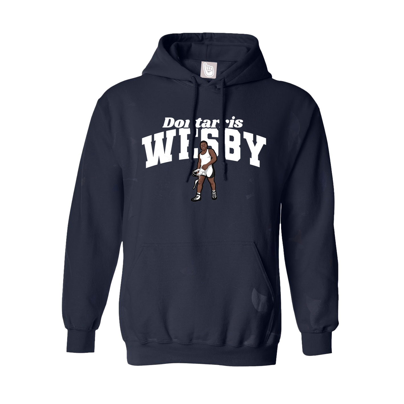 Youth Hoodie — Signature Arch in Navy