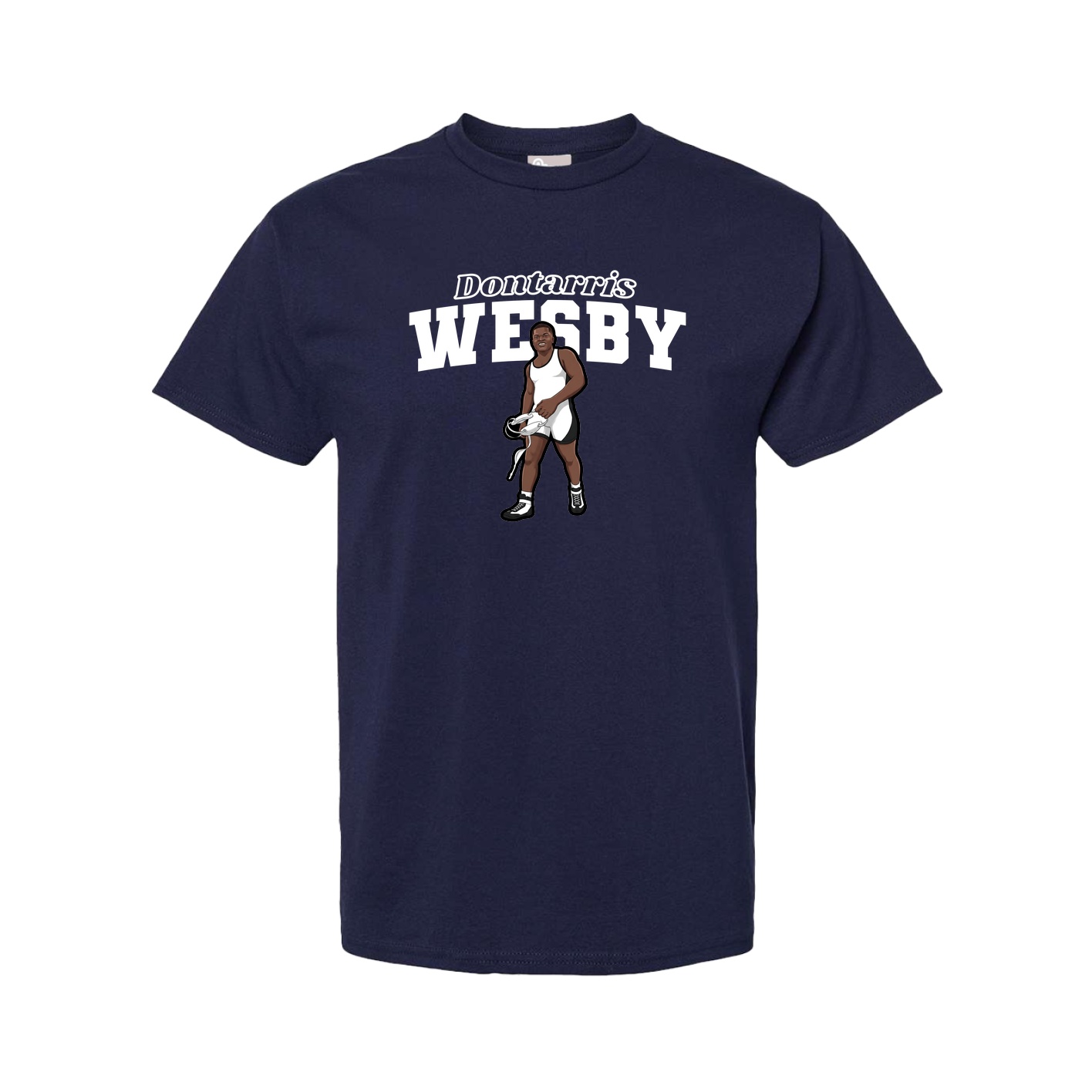 Youth Tee — Name Arch in Navy