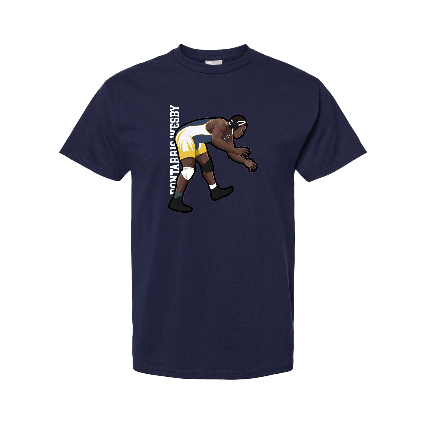 Youth Tee — Name Vertical in Navy