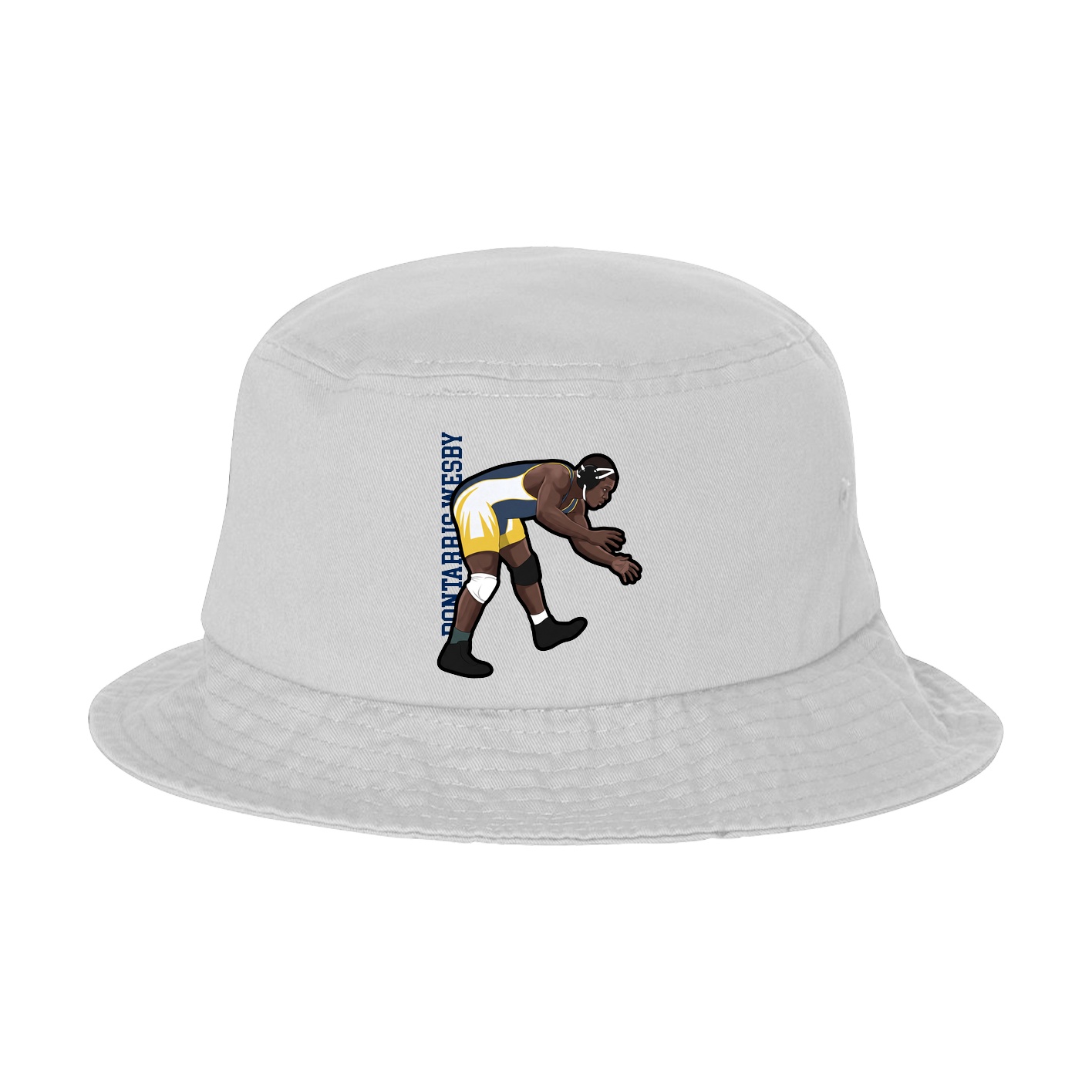 Bucket Cap — Name Vertical in White