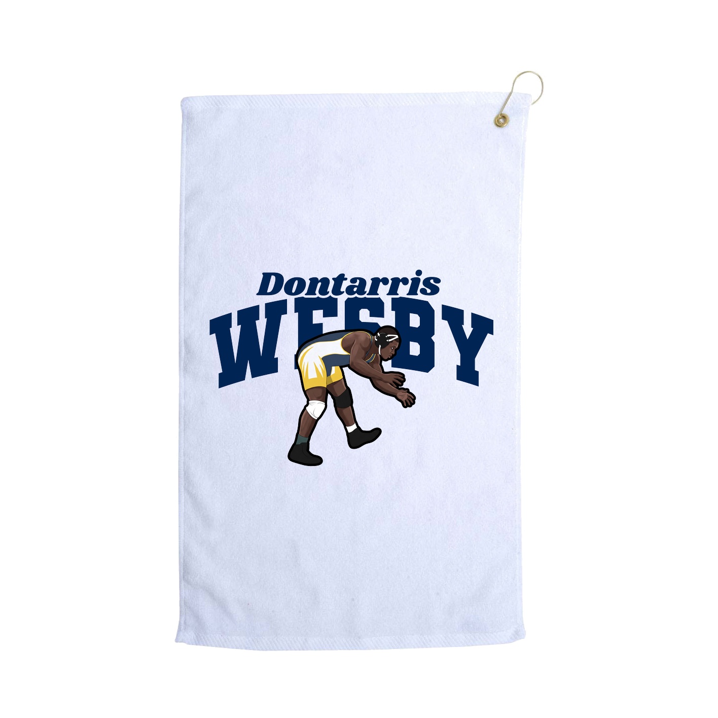 Golf Towel — Signature Arch in White