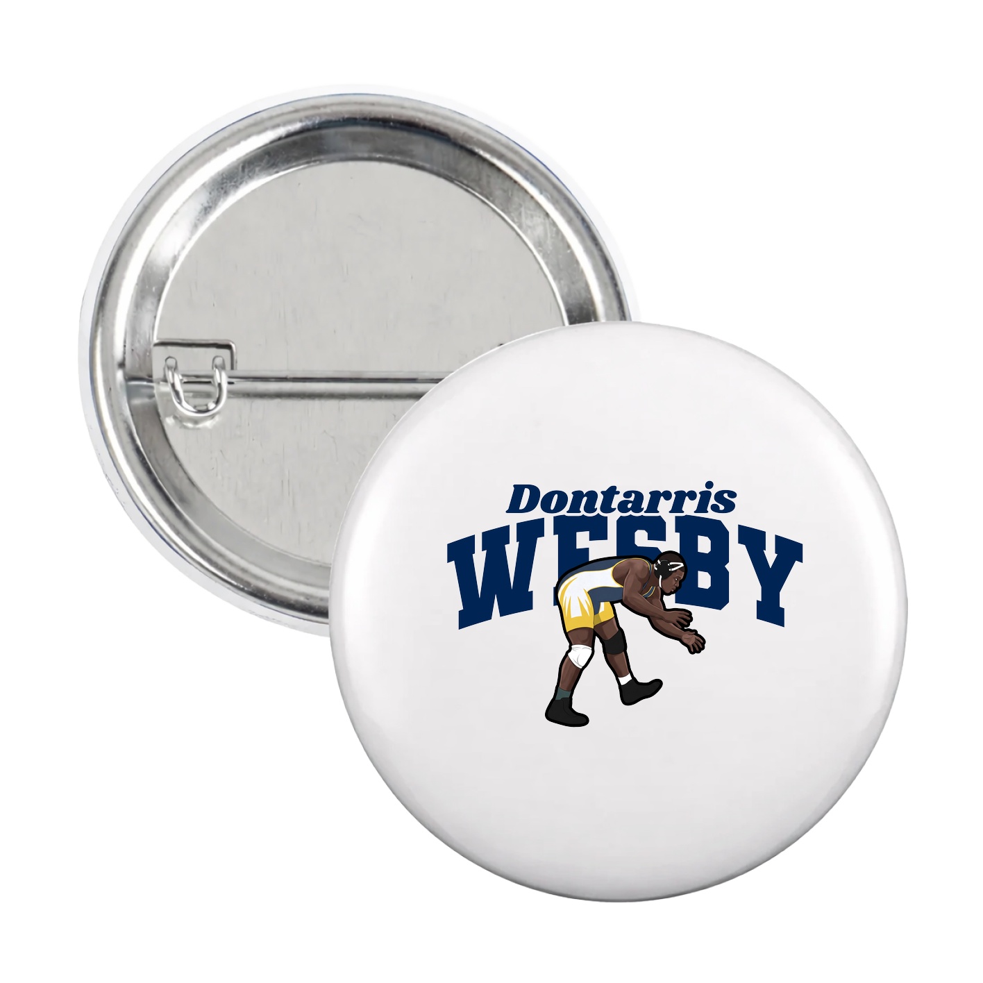 Game Day Button — Signature Arch in White