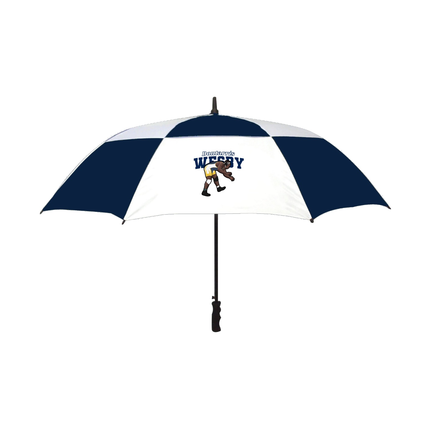 Golf Umbrella — Name Arch in Navy