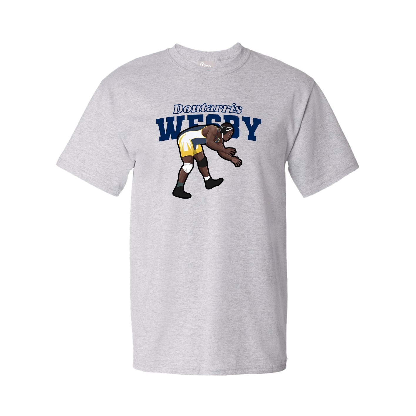 Youth Tee — Name Arch in Grey