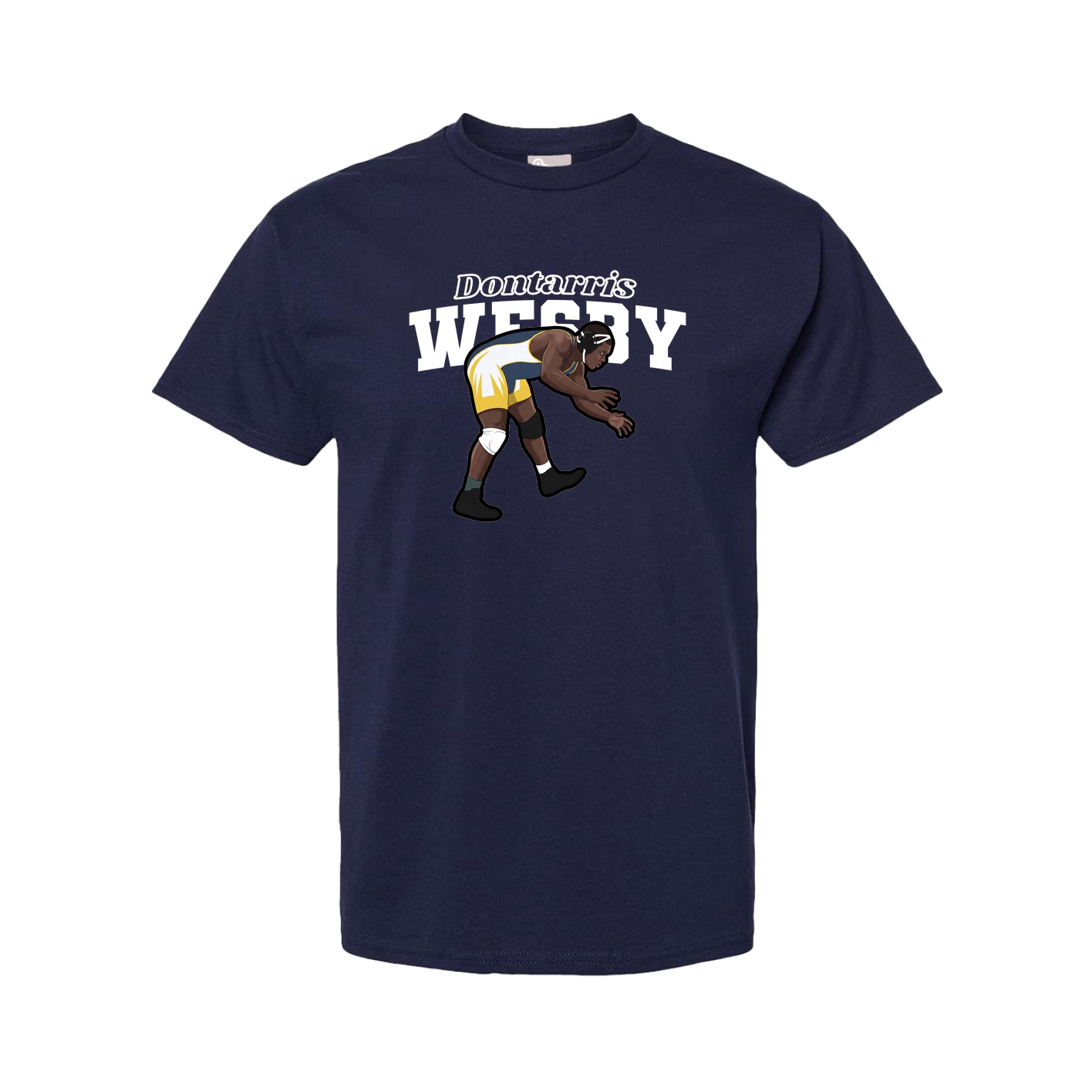 Youth Tee — Name Arch in Navy