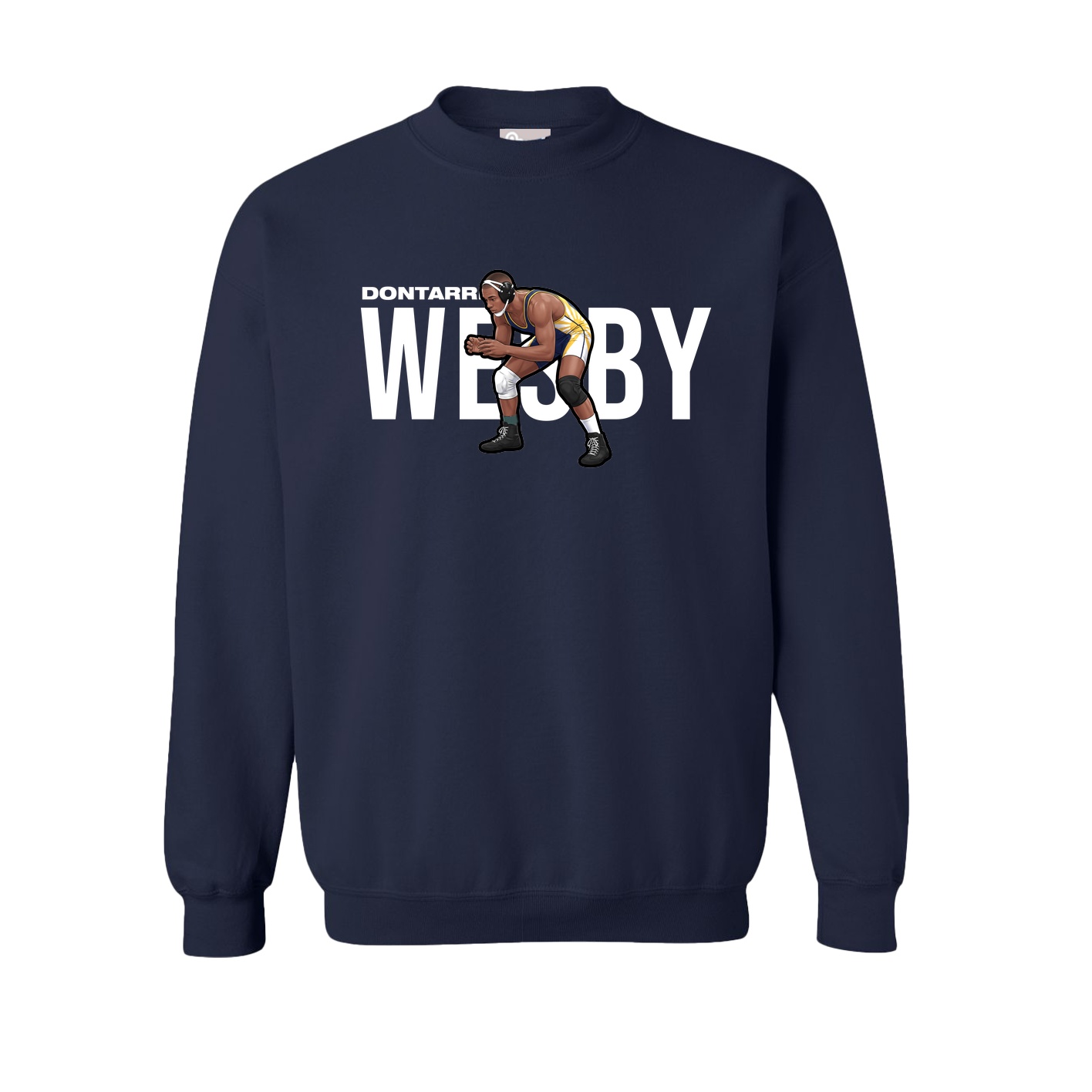 Fleece Crew — Player Name in Navy