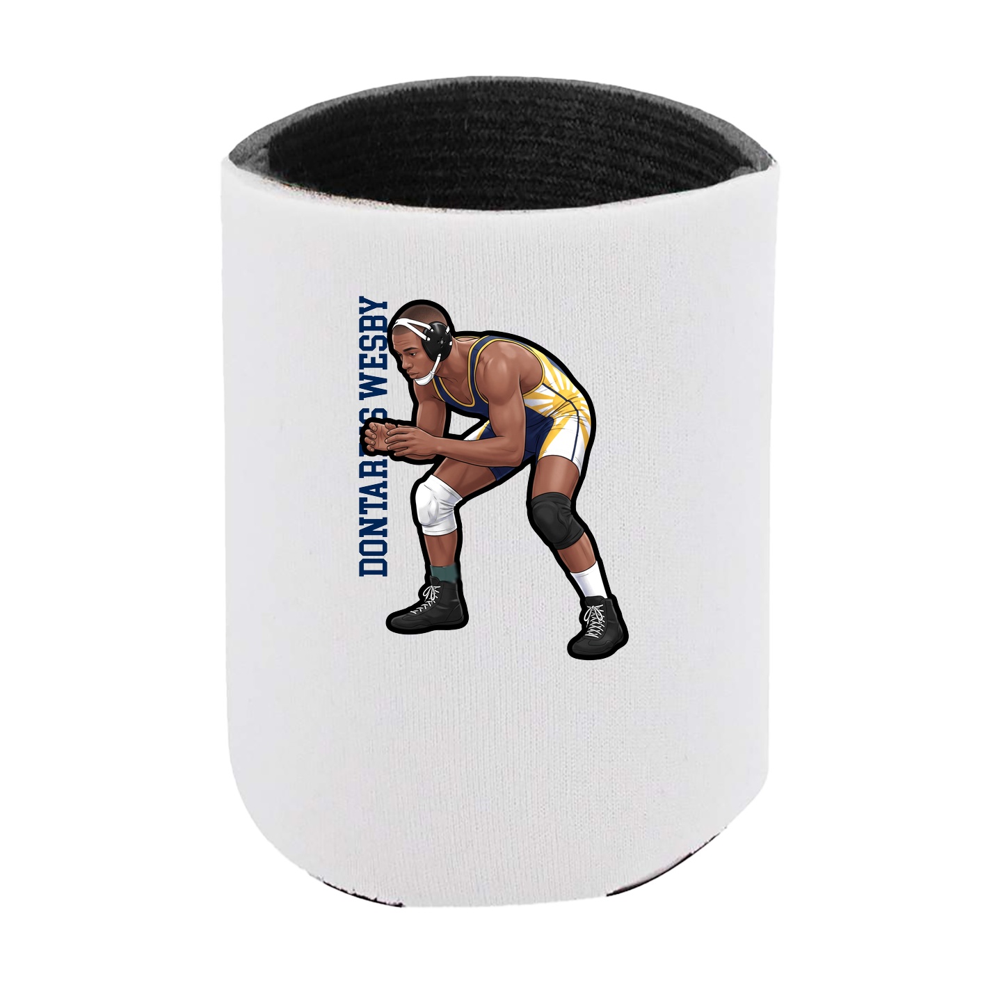 Can Holder — Name Vertical in White