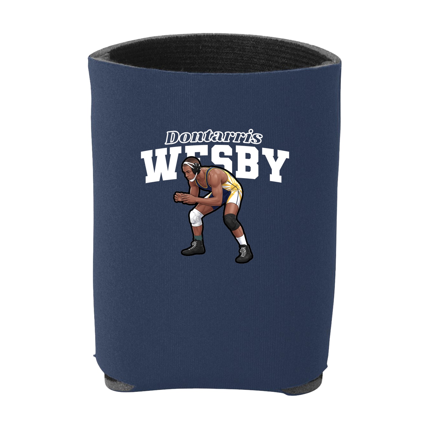 Can Holder — Name Arch in Navy