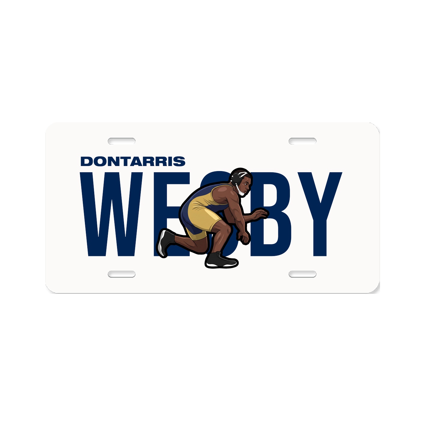 License Plate — Player Name in Classic